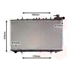 RADIATEUR DIESEL 2.0 D MT -AC 340x650x27 