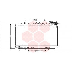 RADIATEUR DIESEL 2.0 D AT -AC 340x650x25 