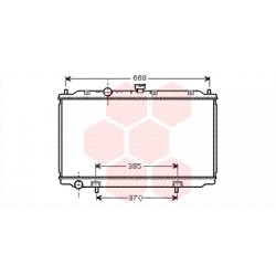 RADIATEUR DIESEL 1.5 DCi 365x690x16 