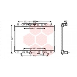 RADIATEUR ESSENCE 2.5i 16V 450x680x16 