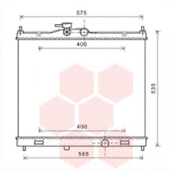 RADIATEUR ESSENCE 1.6i 16V MT 450x590x16 
