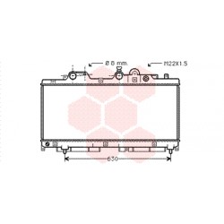 RADIATEUR DIESEL 1.7 D - TD 270x757x27 