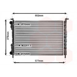 RADIATEUR ESSENCE -8-00 1.6 -AC 520x350x23 