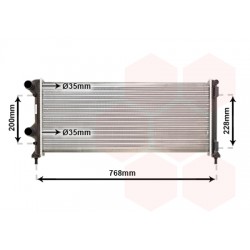 RADIATEUR DIESEL 1.3 MJTD - 1.9 MJTD DEUS 700x310x37 700 X 306 