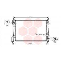 RADIATEUR DIESEL 1.3 CDTi 620x415x27 VIN: A4000001 - B4157375...