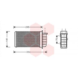 RADIATEUR CHAUFFAGE -99 1.9 TD 299x158x42 Brazed 