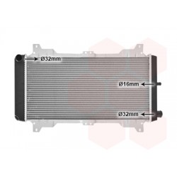 RADIATEUR DIESEL 84-86 1.6D 600x310x33 