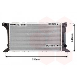 RADIATEUR DIESEL 2.5D MT 600x317x33 