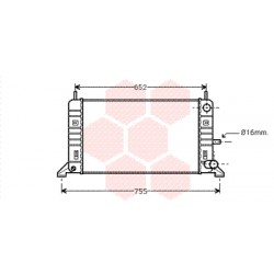 RADIATEUR ESSENCE 88-90 1.3i 600x290x33 