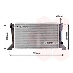 RADIATEUR DIESEL 2.5 Diesel -AC 600x332x32 