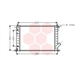 RADIATEUR ESSENCE 1.3i 16v AT 500x360x26 