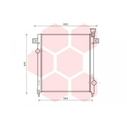 RADIATEUR ESSENCE 3.7i 12V AT 504x585x24 