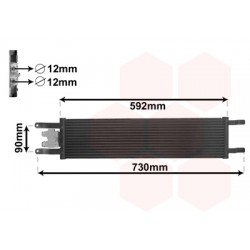 Radiateur huile pour moteur