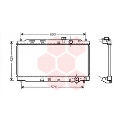 RADIATEUR ESSENCE 1.8i 350x668x16 