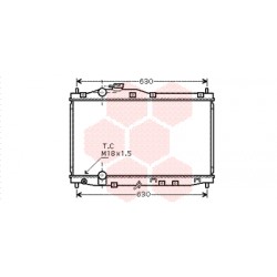 RADIATEUR ESSENCE 2.0 VTEC 375x658x16 