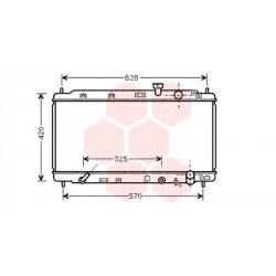 RADIATEUR ESSENCE 1.8i AT 350x668x16 