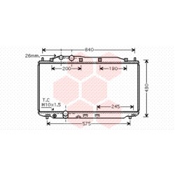 RADIATEUR ESSENCE 1.6 - 1.8 Type Toyo 375x670x16 