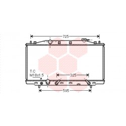 RADIATEUR ESSENCE 2.4i 16v Vtec AT-MT 400x765x16 