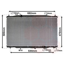 RADIATEUR DIESEL 2.2 CDTi MT 5-06-12-09 422x755x26 