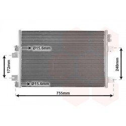 CONDENSEUR SANS BOUTEILLE 2.0 CRD -1-11 640x420x16 