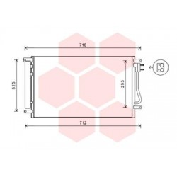 CONDENSEUR AVEC BOUTEILLE 2.0 TDCi 610x380x16 