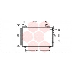 CONDENSEUR AVEC BOUTEILLE 00-05 1.3i Subcool Insert 496x351x16 