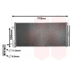 CONDENSEUR AVEC BOUTEILLE 1.3 CDTi - 1.7 CDTi 622x298x16 