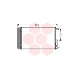 CONDENSEUR AVEC BOUTEILLE 1.4i 8V 570x347x12 