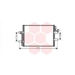 CONDENSEUR SANS BOUTEILLE 03  1.3 JTD 450x350x16 