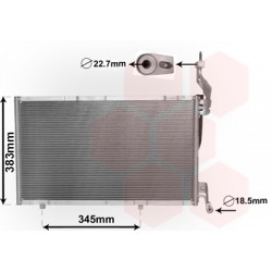 CONDENSEUR SANS BOUTEILLE 1.6 ST Ecoboost -02-13 600x350x17 