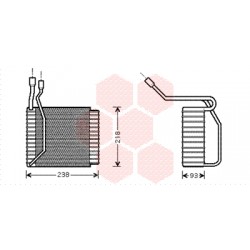 EVAPORATEUR AIRCO 219x237x92 