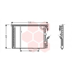 CONDENSEUR SANS BOUTEILLE 88  1.8i - 2.0i - 2.3i 510x377x20 