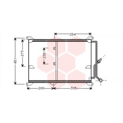 CONDENSEUR SANS BOUTEILLE 86  2.6i 495x405x22 