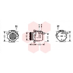 COMPRESSEUR AIRCO SLK230 Sanden 