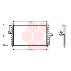 CONDENSEUR SANS BOUTEILLE 2.6 - 3.0 - 3.0 24V 640x387x25 