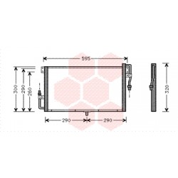 CONDENSEUR SANS BOUTEILLE 540x280x20 