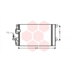 CONDENSEUR AVEC BOUTEILLE 02  2.0i Turbo OPC 555x382x16 