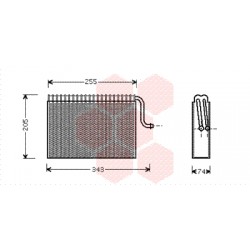 EVAPORATEUR AIRCO 255x170x74 