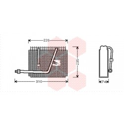 EVAPORATEUR AIRCO 225x215x74 