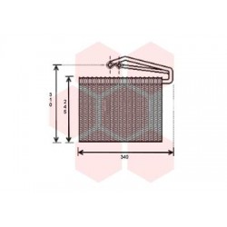 EVAPORATEUR AIRCO OE 6845623 225x280x60 