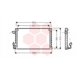 CONDENSEUR SANS BOUTEILLE 540x313x25 