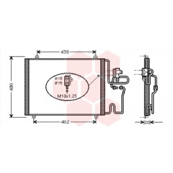 CONDENSEUR AVEC BOUTEILLE Niet Diesel 96-98 530x430x30 