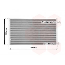 CONDENSEUR SANS BOUTEILLE 2.0 16v 660x384x18 