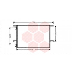 CONDENSEUR SANS BOUTEILLE 99  1.9 DTi 570x390x20 