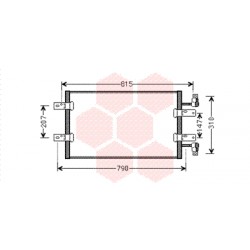 CONDENSEUR SANS BOUTEILLE 2.5 CDTi kW107 VALEO 694x388x16 