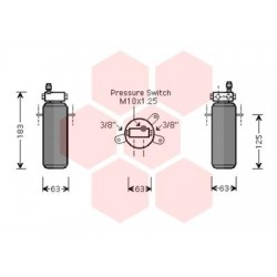 BOUTEILLE DESHYDRATANTE 1.2i 10-99 - 12-00 Moteur: D7F 700 -...