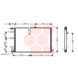 CONDENSEUR SANS BOUTEILLE 95  475x405x16 