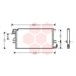 CONDENSEUR SANS BOUTEILLE All 94-95 520x235x25 