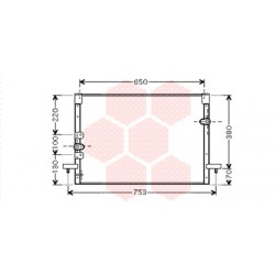 CONDENSEUR SANS BOUTEILLE -93 2.4 630x430x25 