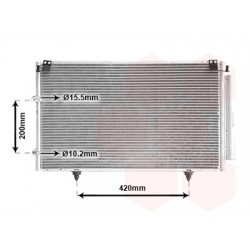 CONDENSEUR AVEC BOUTEILLE 660x375x16 